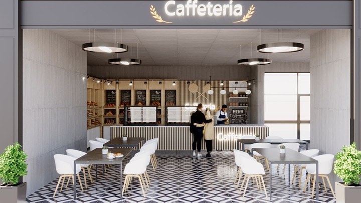 Kafeterija, enterijer